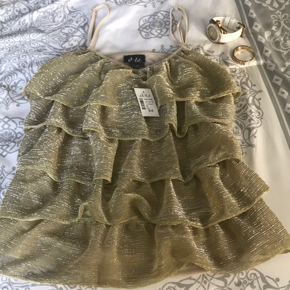 Dots Sparkling Gold Top